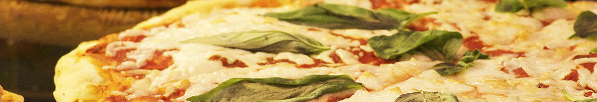 Eating Diner Italian Pizza at Il Villaggio Pizza restaurant in Suffern, NY.